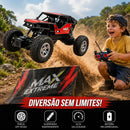 Carrinho Controle Remoto Recarregavel Rally Binquedo Jipe Max Carro Bateria Off Road Big Foot Estilo 4x4 Infantil Trilha LoveLaland