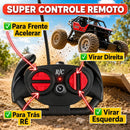 Carrinho Controle Remoto Recarregavel Rally Binquedo Jipe Max Carro Bateria Off Road Big Foot Estilo 4x4 Infantil Trilha LoveLaland