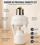 Kit 2 Sensores De Presença Lâmpada Soquete E27 Iluminação Fotocélula Movimento
