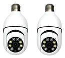 Kit 2 Câmeras Segurança 360º Jortan Wifi IP HD Visão Noturna Lâmpada [ PAGUE 1 LEVE 2 ]