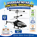 Helicóptero Drone Controle Bateria Recarregável Voa Verdade