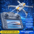 Drone LF669 Max Popsy GPS 4K com Câmera Dupla Ajustável e Evita Obstáculos 360°