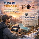 Drone LF669 Max Popsy GPS 4K com Câmera Dupla Ajustável e Evita Obstáculos 360°