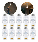 Kit 2 Sensores De Presença Lâmpada Soquete E27 Iluminação Fotocélula Movimento