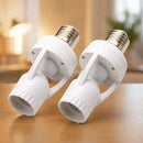 Kit 2 Sensores De Presença Lâmpada Soquete E27 Iluminação Fotocélula Movimento