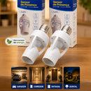 Kit 2 Sensores De Presença Lâmpada Soquete E27 Iluminação Fotocélula Movimento