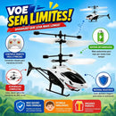 Helicóptero Drone Controle Bateria Recarregável Voa Verdade