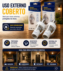 Kit 2 Sensores De Presença Lâmpada Soquete E27 Iluminação Fotocélula Movimento