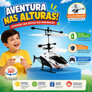 Helicóptero Drone Controle Bateria Recarregável Voa Verdade